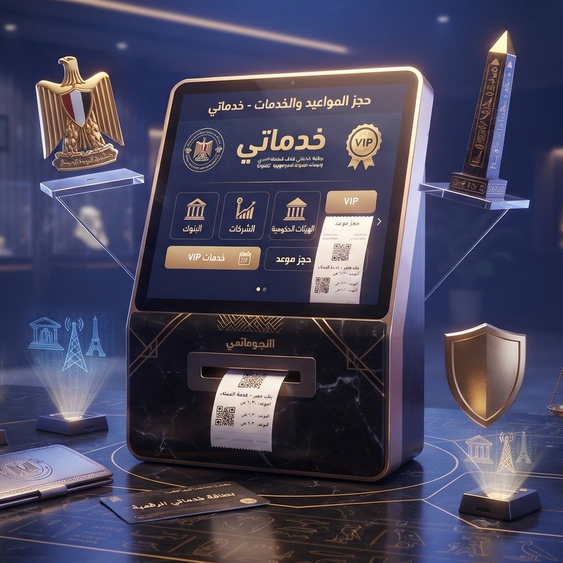حجز موعد لخدمة ( حجز معاد بتك مصر   الاهلي / الكشف الطبي للجيش  /حجز خط ارضي وي ...)